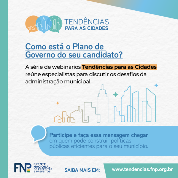 FNP realiza série de webinários para debater as políticas públicas municipais