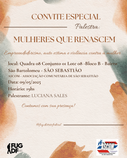 Mulheres que renascem – Empreededorismo, autoestima e violência contra a mulher