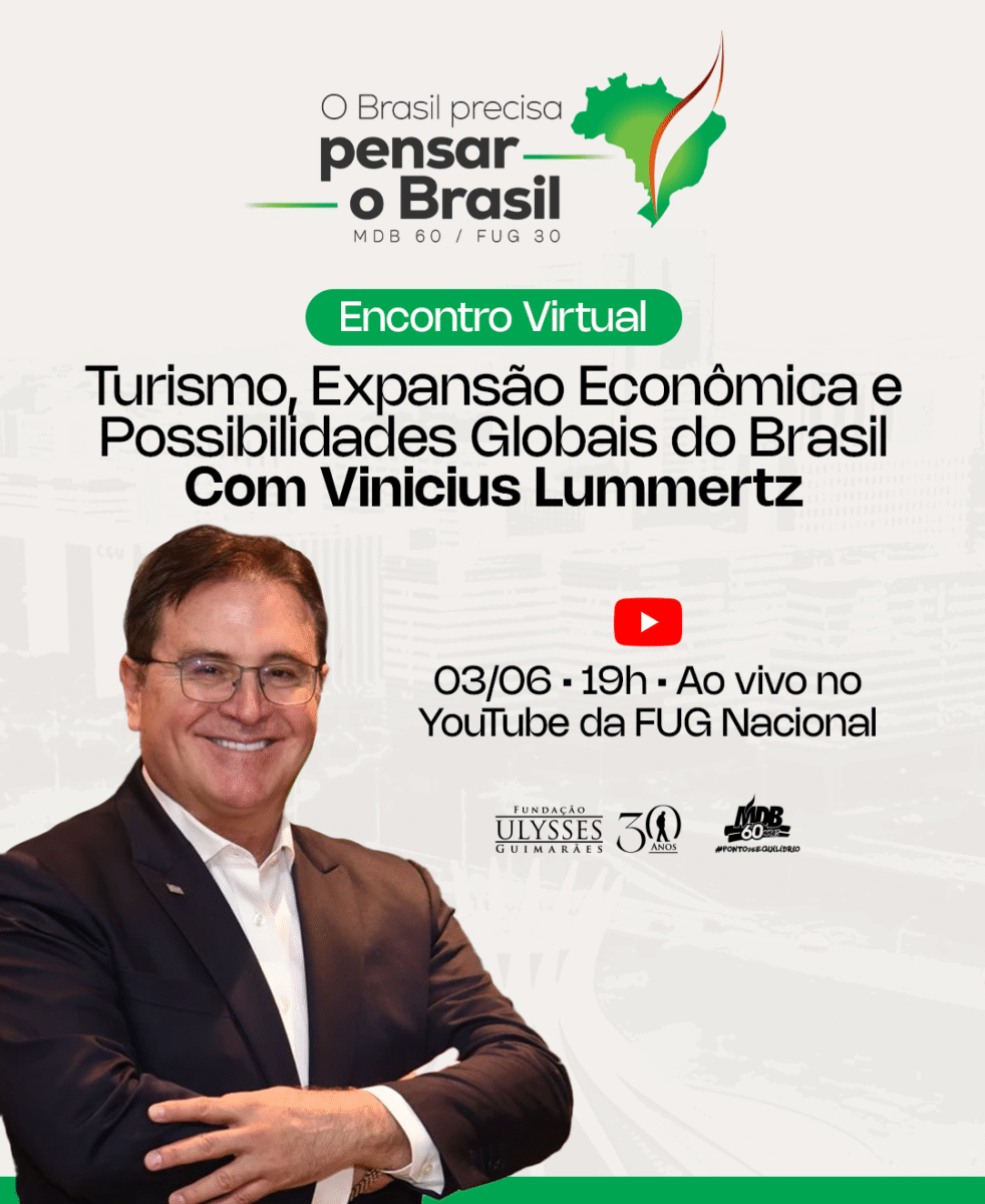 FUG recebe Vinicius Lummertz para debater “Turismo, Expansão Econômica e Possibilidades Globais do Brasil”
