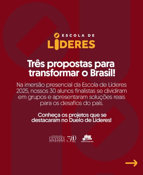 Propostas finais da Escola de Líderes 2025 destacam inovação, sustentabilidade e inclusão social
